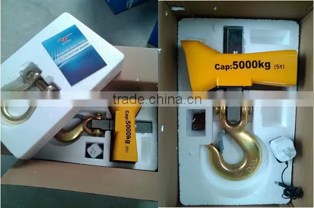 Steel Shell Type smart Electronic Crane scale with 360 rotating hook