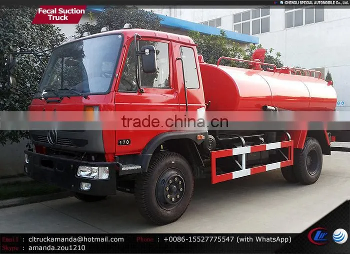 4*2 170hp 7000-8000 liters fecal suction truck Dongfeng vacuum truck 8m3