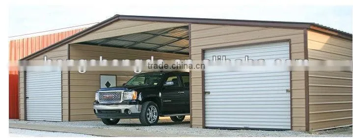 ISO certified steel structure garages high quality
