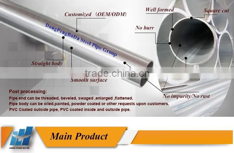 China hot dipped galvanized steel pipes