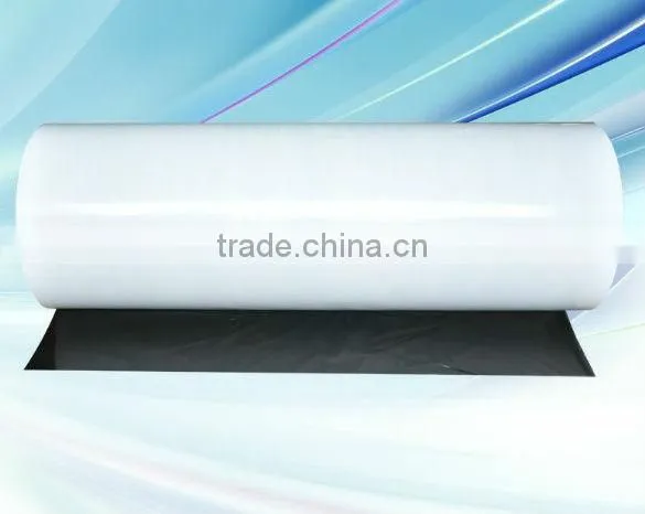 Black and white protective PE film