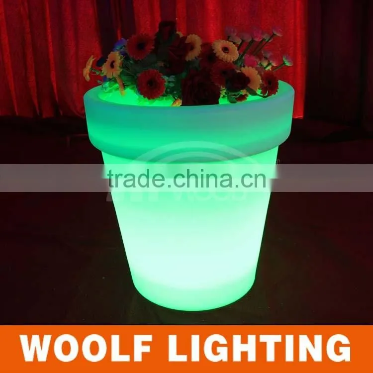 cheap planters led flower pot tall plastic light flower pots