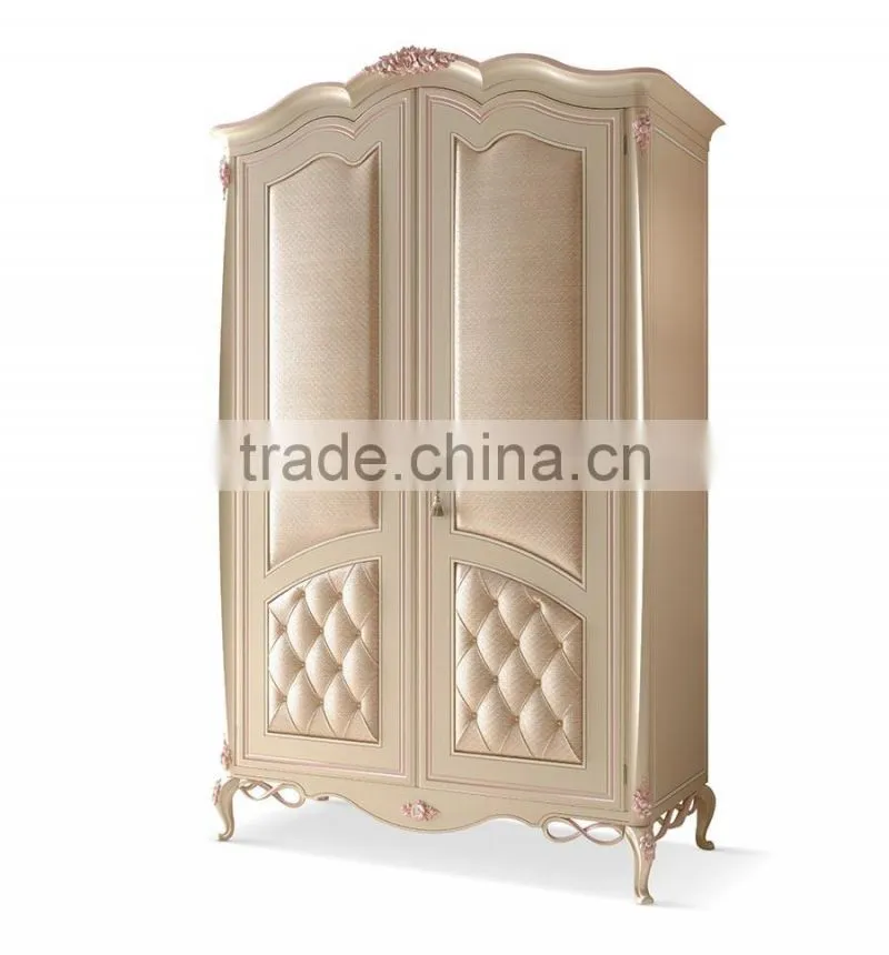 Bisini French Style Luxury 2 Doors Wardrobe, Antique European Wardrobe
