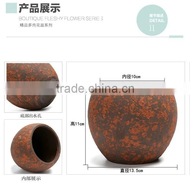 Wholesale retro do the old red ceramic outdoor planters