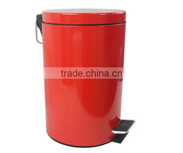 Hot selling colored garbage can pedal bin for 20L