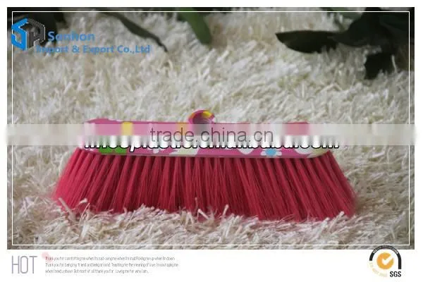 Household plastic indoor floor sweeping brush with watermark