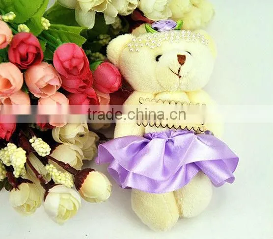 Romantic gifts plush bear heart-shaped rose flower soap