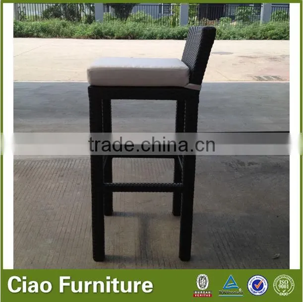 High top indoor bar chairs rattan furniture