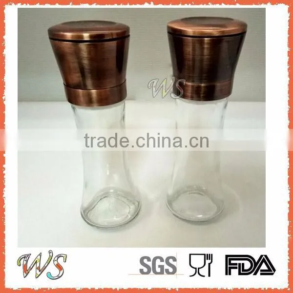 WS-SH30S Copper Plating Salt And Pepper Grinder Set with Adjust Creamic Core
