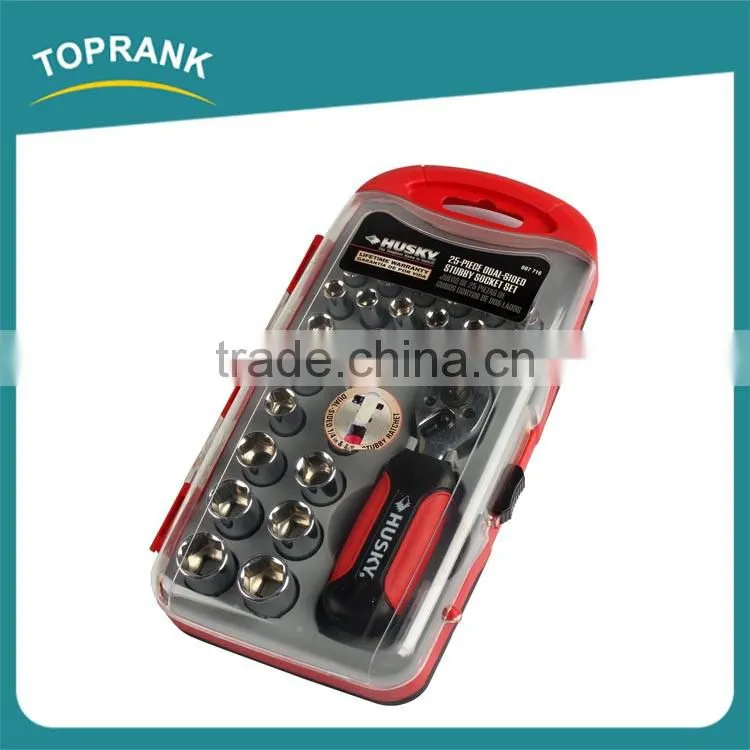 31pcs Stubby ratchet socket set, socket tool set, socket wrench set