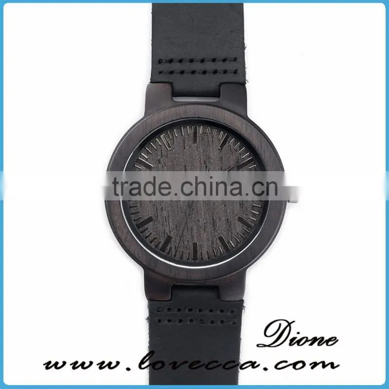 Handmade personized wooden watch ,engraved bamboo wooden watch for men