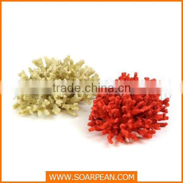 Factory custom resin artificial red coral decoration