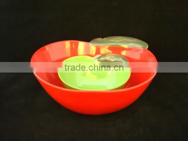 Melamine plate dinnerware set melamine apple plate and bowl set