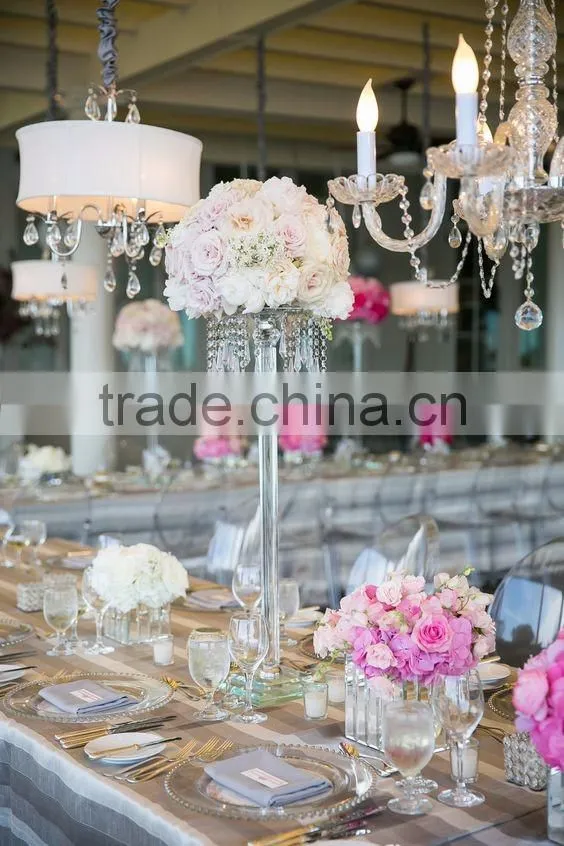crystal flower stand for wedding table decoration