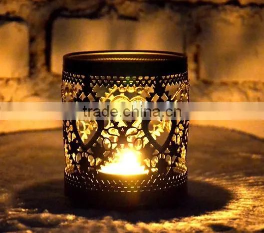 2016 artical metal candle holder tealight holder small lantern
