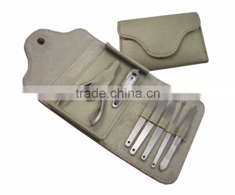 Good Quality Pink Pouch Stainless Steel Beauty Manicure Set
