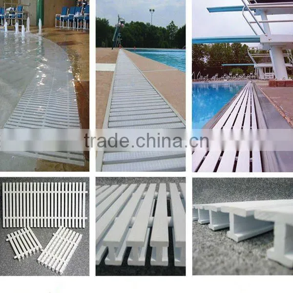swimming pool pvc non-slip aluminum grating