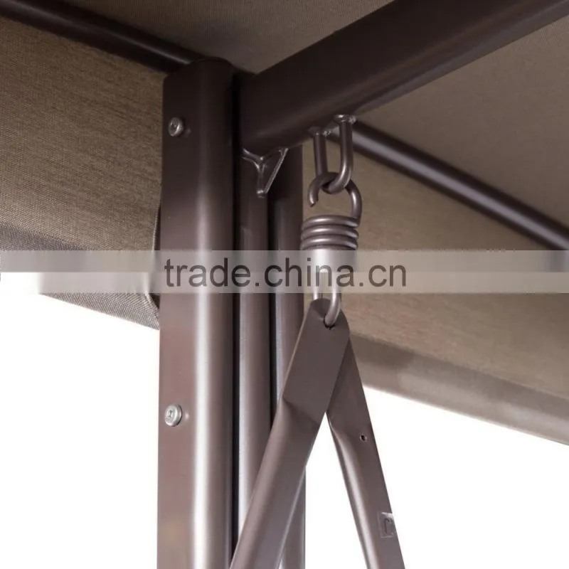 3 seat patio swing chair metal swing chair with steel frame for hot sale
