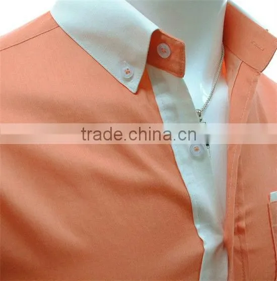 Fashion Candy Colors Luxury Collar Mens Fitted Formal Party Casual Dress Shirts