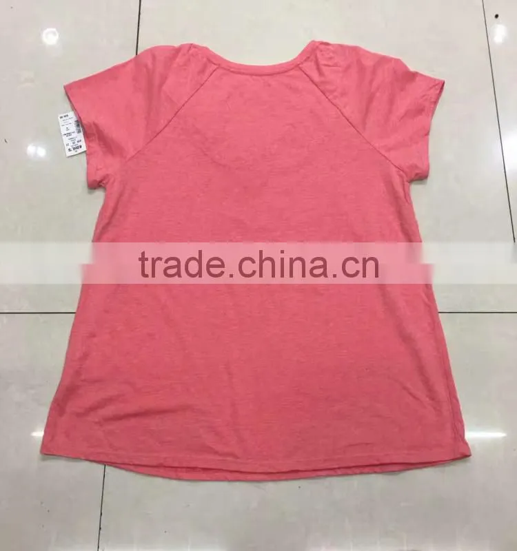 women fashion design fancy lace loose fit t-shirt