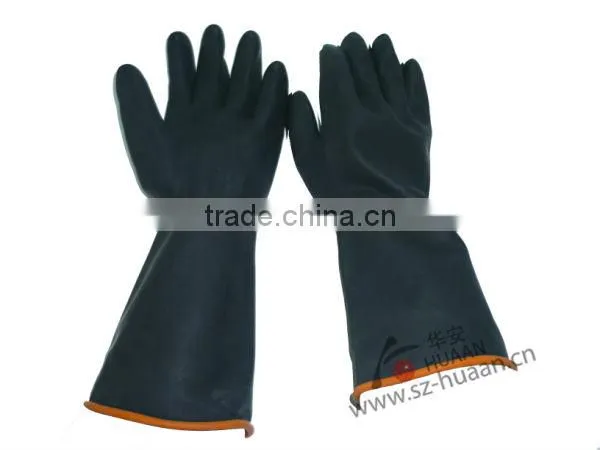 OEM chemical colorful rubber glove for Factory