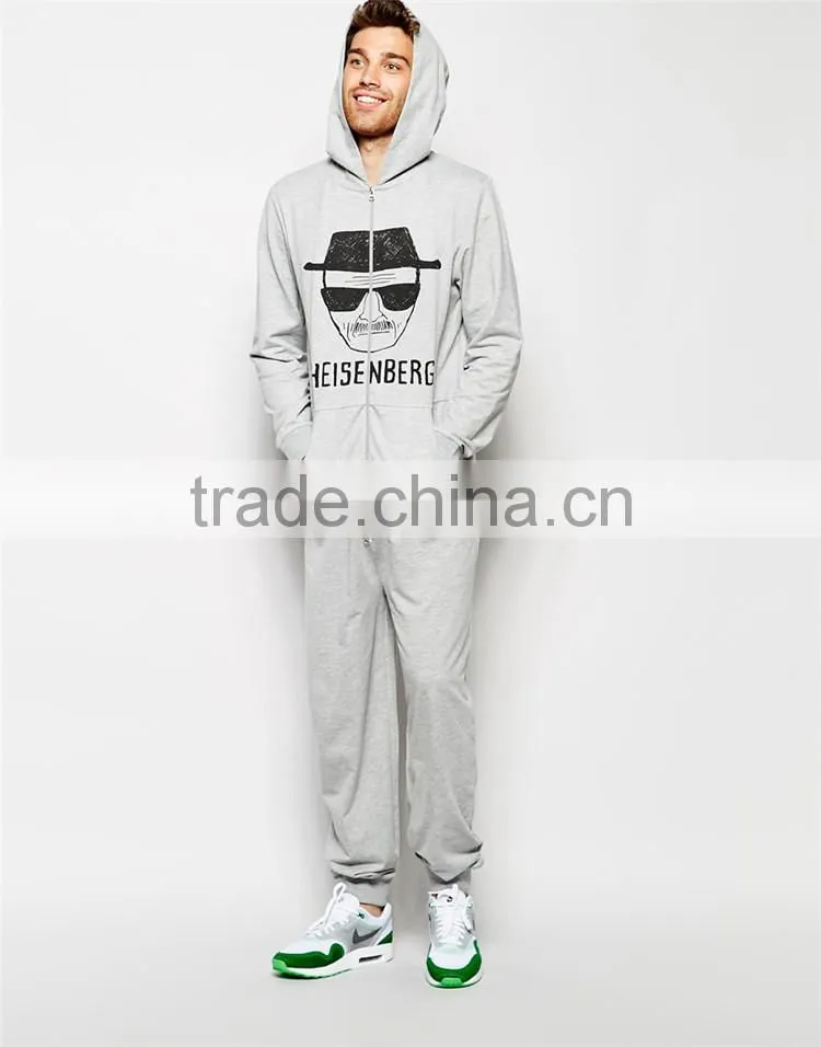 PA0040A men's breaking bad print onesie pajamas