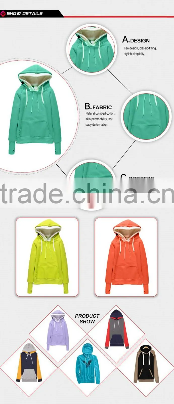wholesale raglan sleeve sweatshirt for women 2016