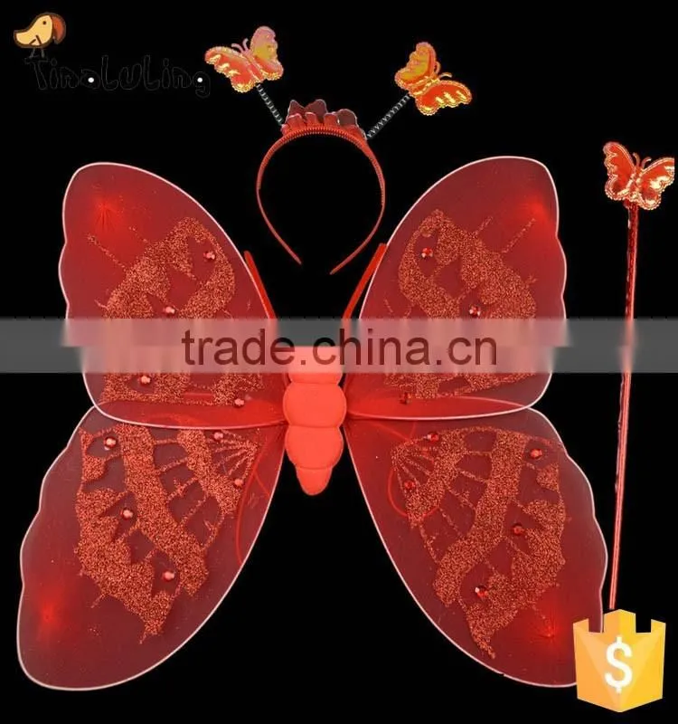 new arrival wholesale girls fairy wings cheap wing sets