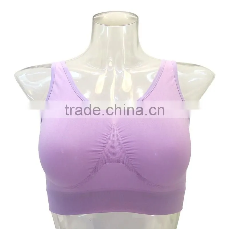 Hot sale women's bra underwear comfortable sexy black sports bra seamless