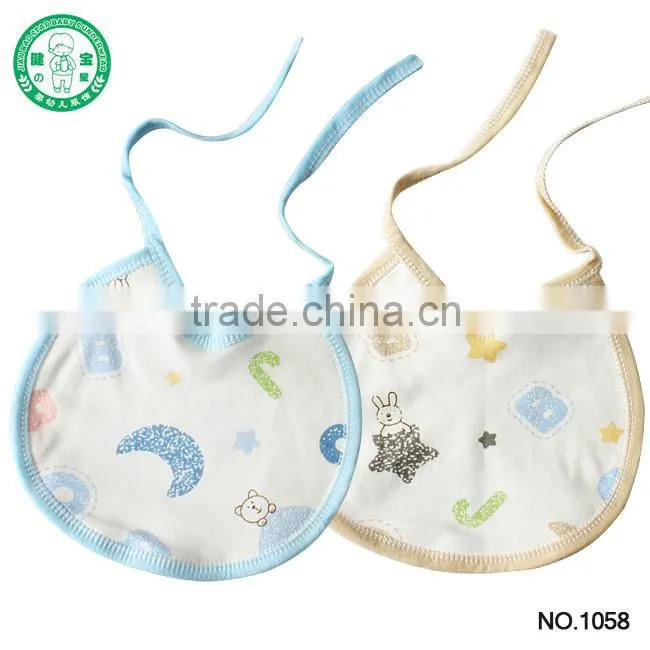 Washable Baby Care Soft Wearing Bib with Cartoon Printed
