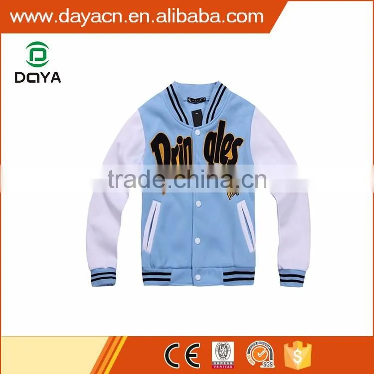 2016 hot sale fashion varsity fleece jackets
