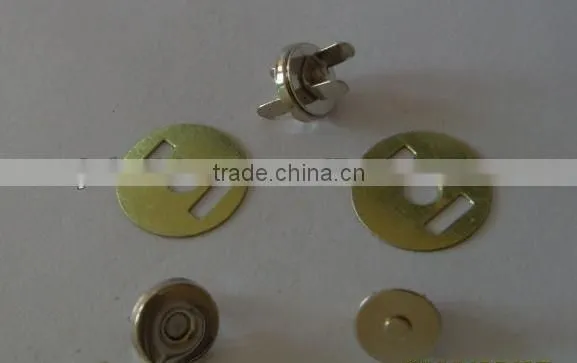 Environment friendly gold finish color magnetic button, magnetic snap button JS-CR-97