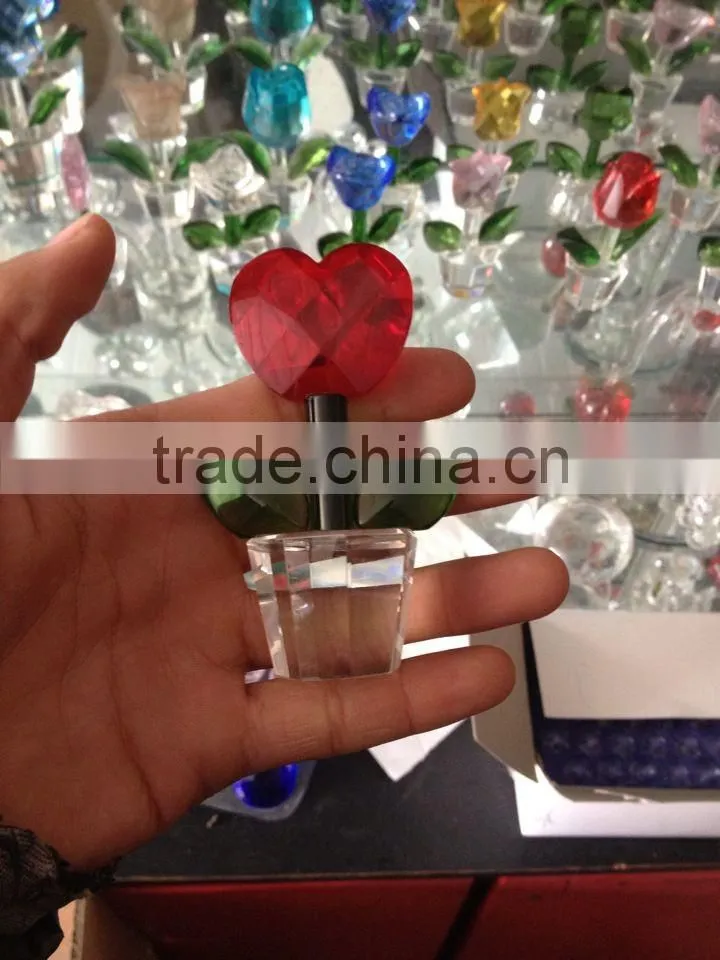 Crystal Rose Flower for Wedding Souvenir or Gift