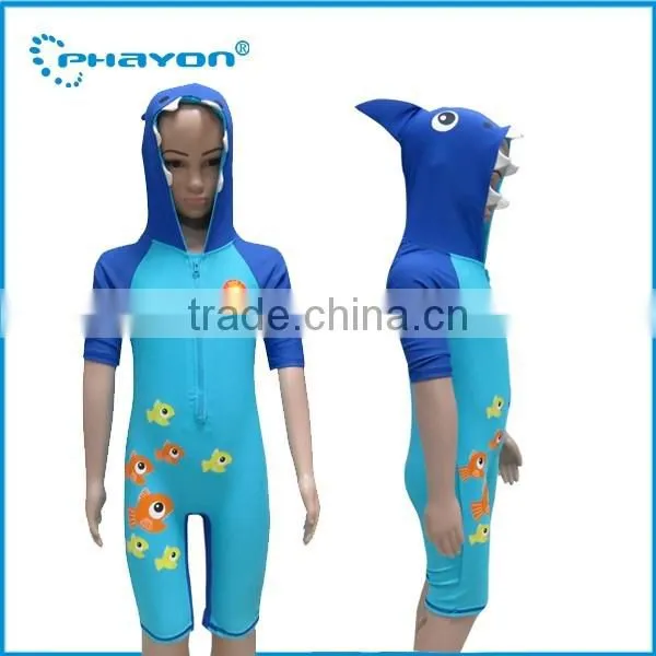 OEM & ODM 2 pieces of printed hooded rash guard surfing with UPF50+