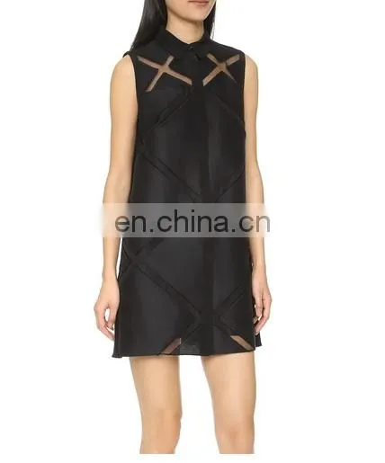 High quality ladies transparent shirt design