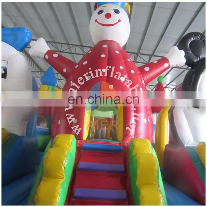 Custom design cartoon inflatable fun city