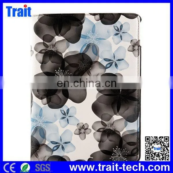 New arrival newest design wallet leather case for iPad Air 2 with Elastic Belt