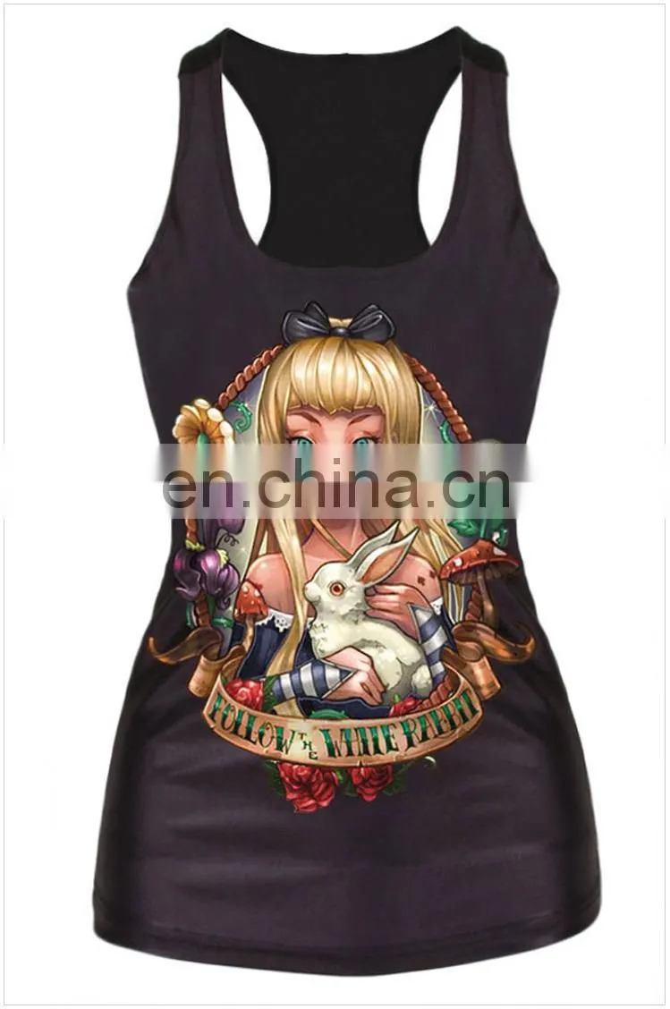 street style fashion ladies printed vest