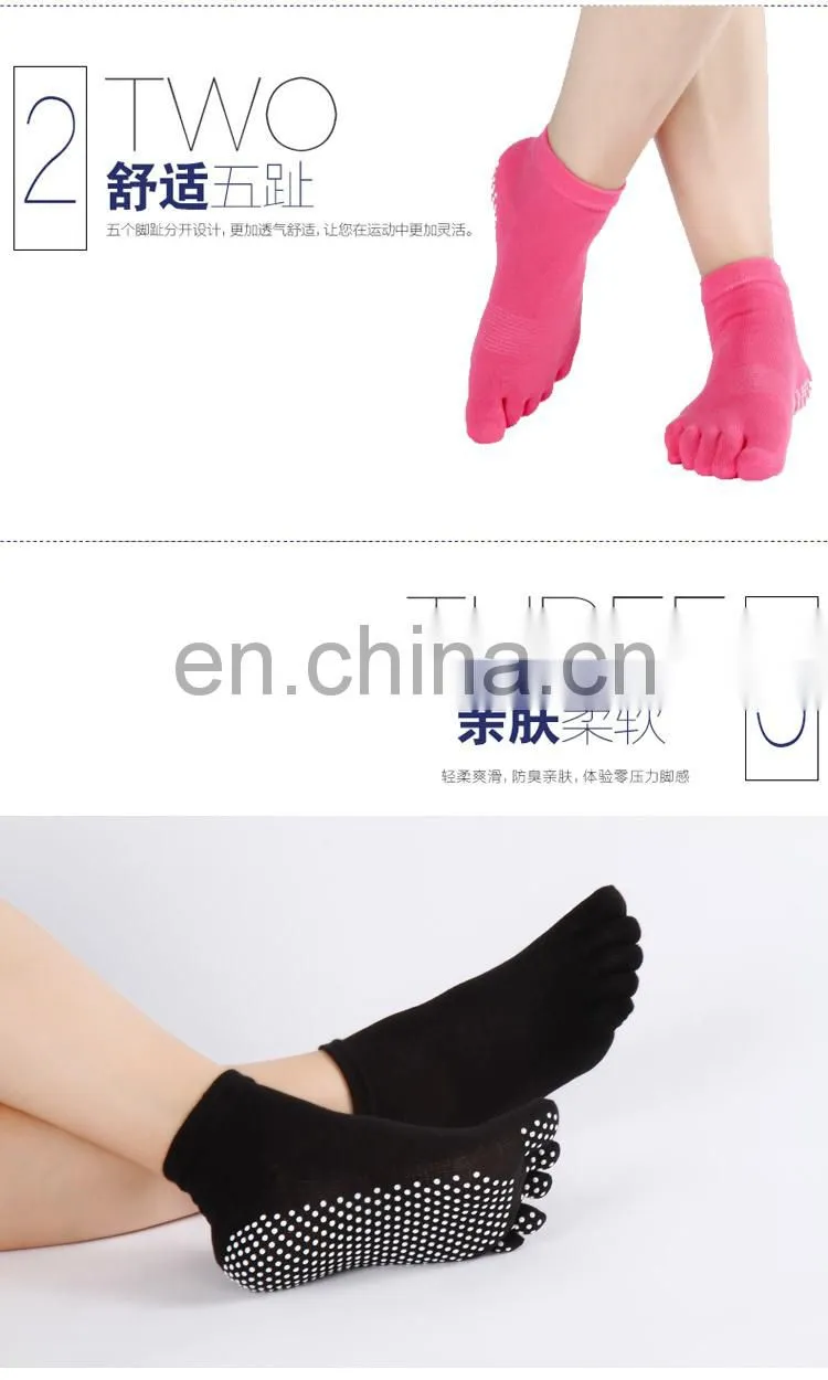 Toe Separator Socks Yoga Sports GYM Half Toe Socks#YG-09