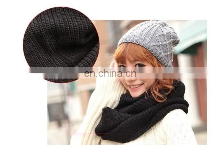 2018 wholesale hot selling fashion warm infinity loop knitted scarf