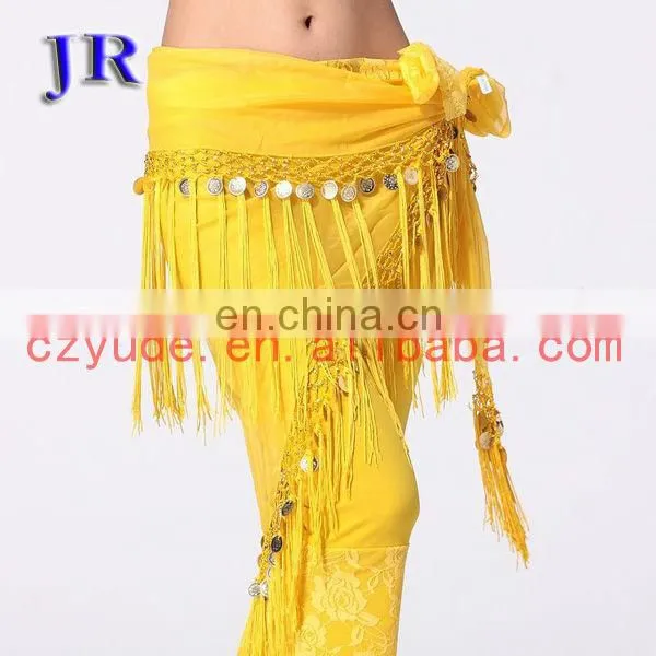 Tribal tassel Belly dance hip scarf belt with coins for women Y-2017#