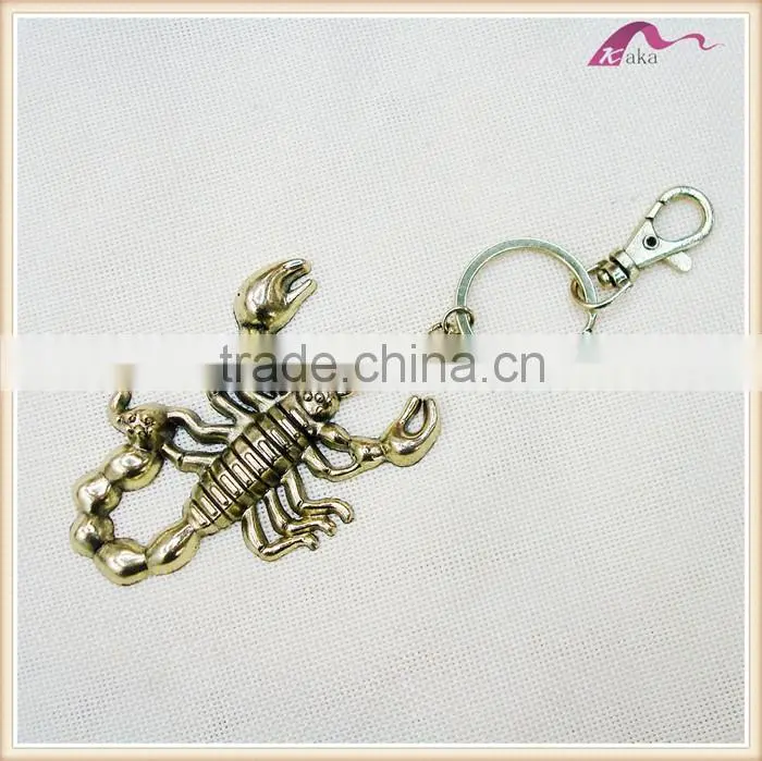 Vivid Metal Scorpion Shaped Animal Keychain Customized