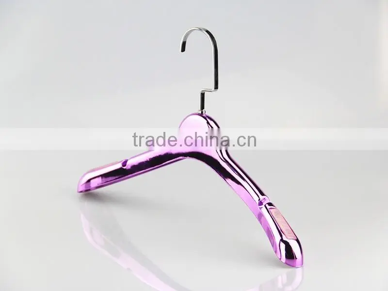IMY-352 silver plating high grade hanger for wholesale plastic non-slip hanger