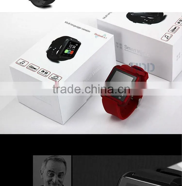 2014 portable wrist u8 m26 bluetooth smart watch bluetooth watch wholesale wrist watch