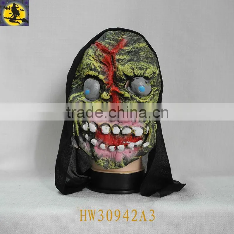 Halloween Latex Mask/Latex Party Mask with Hair