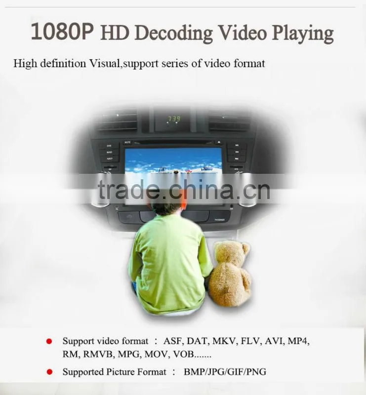 Double Din for TOYOTA HIGHLANDER Touch Screen Car DVD Car Stereo GPS 3G WIFI Bluetooth SWC RDS Phonebook AUX 1080P USB/SD