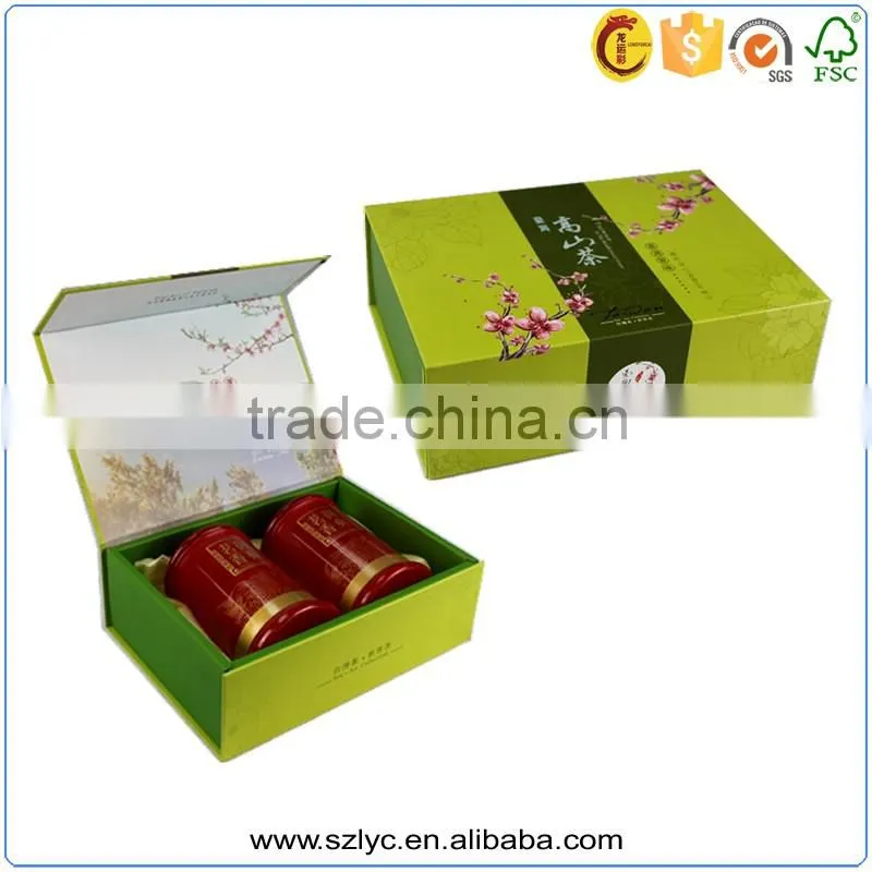 OEM Magnet book shape cardboard tea box