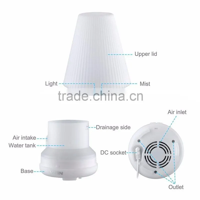 100ml Aromatherapy Essential Oil Diffuser Portable Ultrasonic Cool Mist Aroma Humidifier Mist fragrance