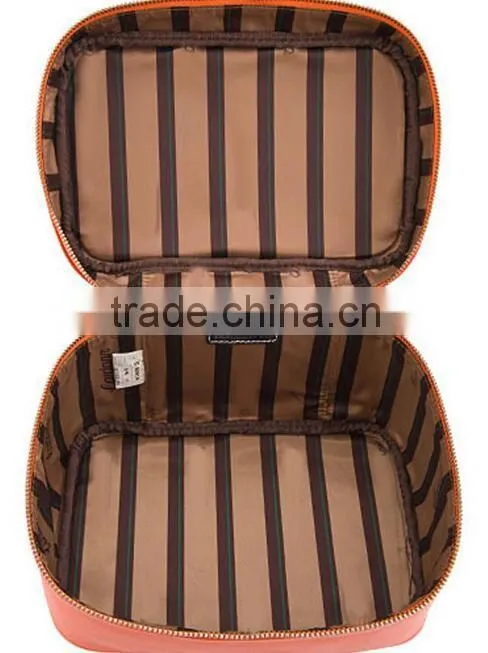 Large Cosmetic Bag Travel Makeup Organizer Case Holder,custom fabric beauty cosmetic case,soft cosmetic train case