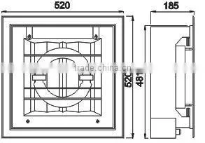 40 to 200W Induction Ceiling Light and ceiling light fixture die casting